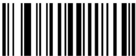 Black and white barcode image with vertical lines on both sides