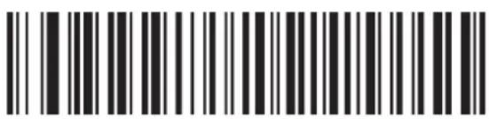 Black and white barcode image with vertical lines and a central dot