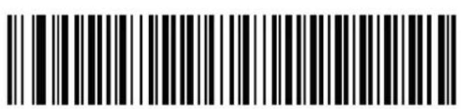 Barcode image with black and white vertical bars, no visible text or symbols beyond the pattern