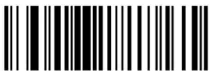 Black and white barcode image with vertical lines and a central dot