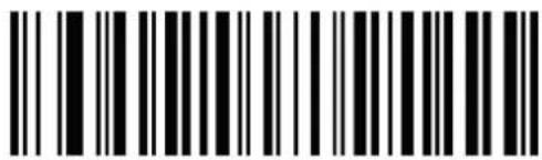 Black and white barcode image with vertical lines and a central dot