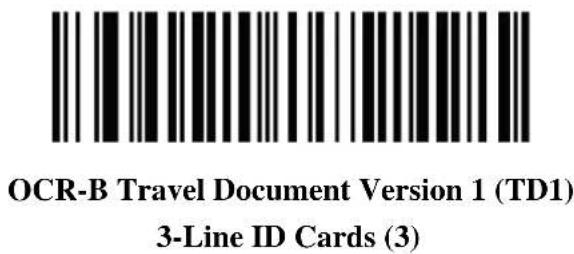 OCR-B Travel Document Version 1 (TD1) 3-Line ID Cards (3)