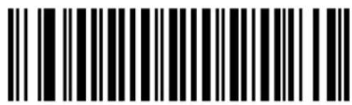Black and white barcode image with vertical lines and a central dot