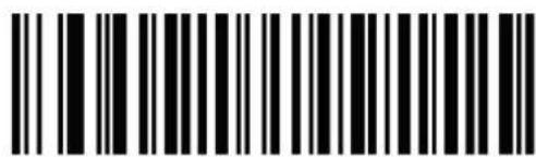 Black and white barcode image with vertical lines and a central dot