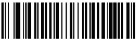 Black and white barcode image with vertical lines and dots, no readable text or symbols