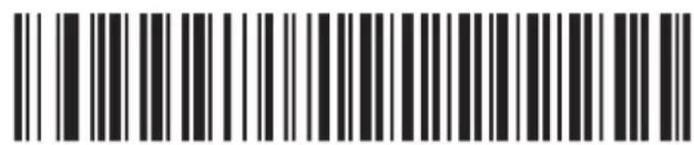 Barcode image with black and white vertical bars, no visible text or symbols beyond the pattern