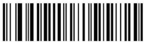 Black and white barcode image with vertical lines and a central dot