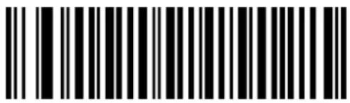 Black and white barcode image with vertical lines and a central dot