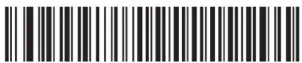 Barcode image with black and white vertical bars, no visible text or symbols beyond the pattern