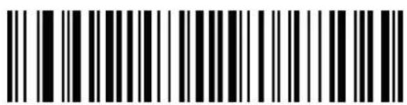 Black and white barcode image with vertical lines and a central dot