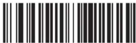 Barcode image with black and white vertical bars, no visible text or symbols beyond the pattern