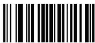 Black and white barcode image with vertical lines and a central dot