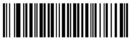 Black and white barcode image with vertical lines and a central dot