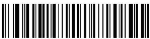 Black and white barcode image with vertical lines and a central dot