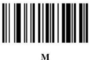 Posiflex HS-6712W - Alphanumeric Barcodes - 52