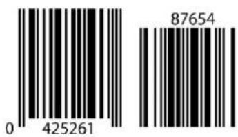 Posiflex HS-6712W - UPC-E with 5-digit Add-on - 1