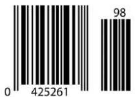 Posiflex HS-6712W - UPC-E with 2-digit Add-on - 1
