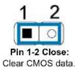 BIOSTAR J3160MD - JCMOS1: Clear CMOS Jumper - 3