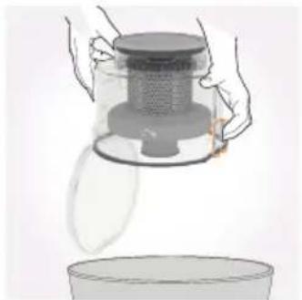 VAX Air Revolve VX29 - Emptying and cleaning the dirt container - 4