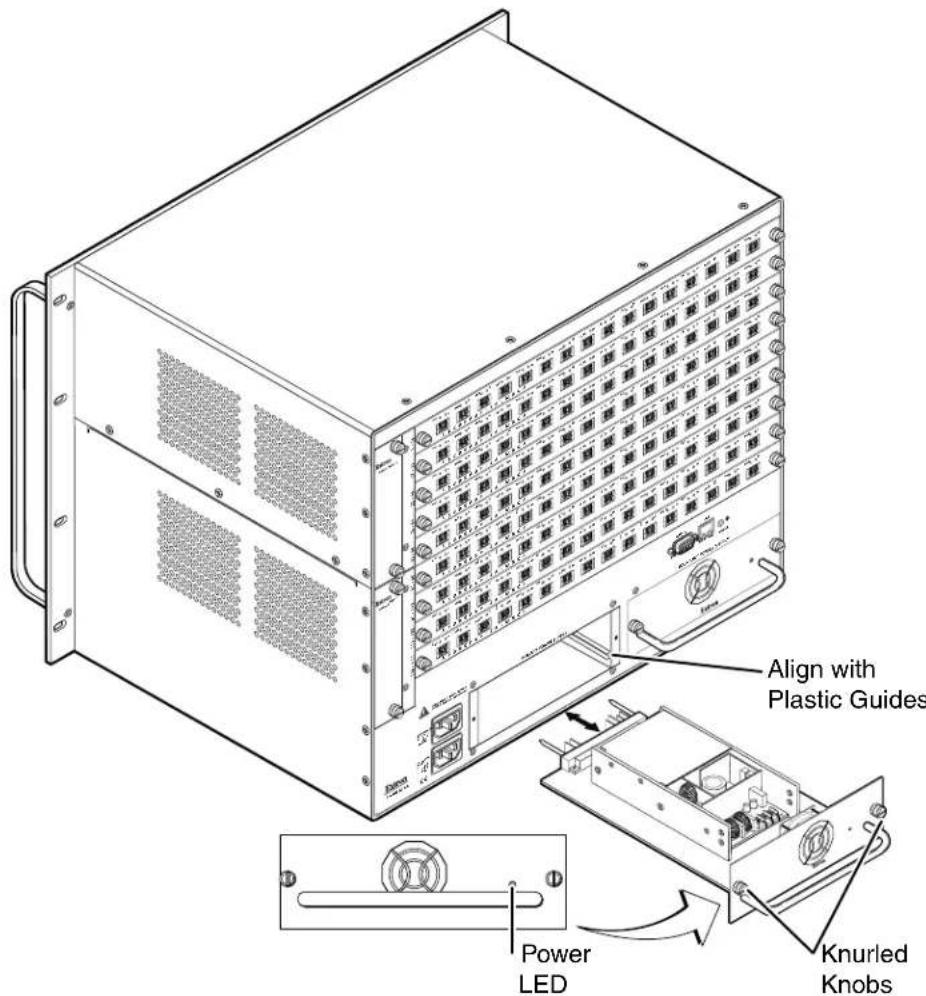 Extron FOX Matrix 320x - Removing a Power Supply Module - 1