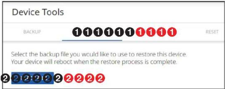 Extron NAV 10E 401 D - RESTORE tab - 1