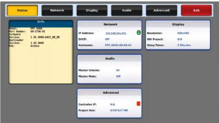 Extron FPC 6000 - Status - 1