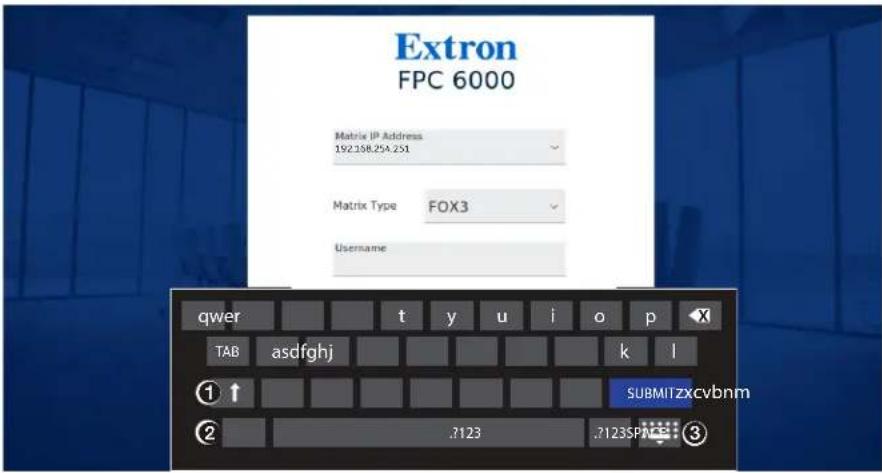 Extron FPC 6000 - Login Screen - 2