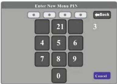Extron FPC 6000 - Menu PIN - 1