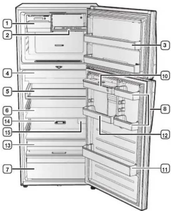 SAMSUNG RT47H567ESL - Close the refrigerator door after fitting the water tank. - 4