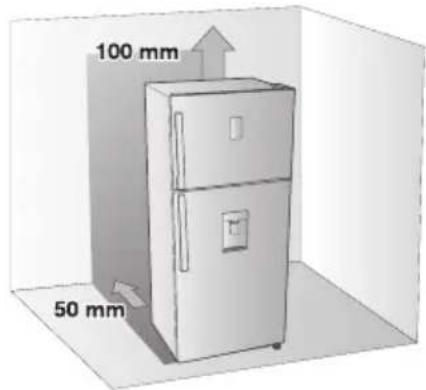 SAMSUNG RT47H567ESL - Selecting the best location for the refrigerator - 1