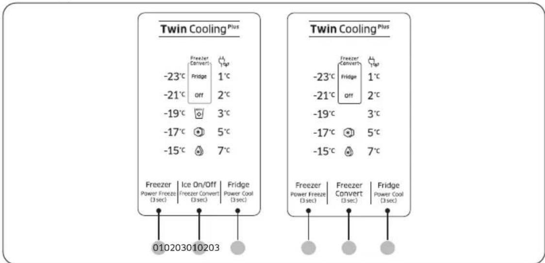 SAMSUNG RT47R625EDX - Feature panel - 1