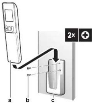 DAIKIN ATXM50A2V1B - To mount the wireless remote control holder - 1