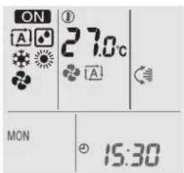 DAIKIN ATXM50A2V1B - To start/stop operation mode and to set the temperature - 1