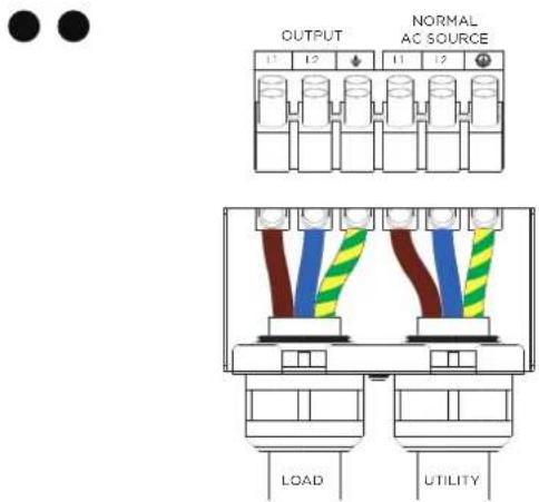 CyberPower MBP63AHVHW82U - CONNECT MBP TO UTILITY AND LOAD CONFIGURATION - 2