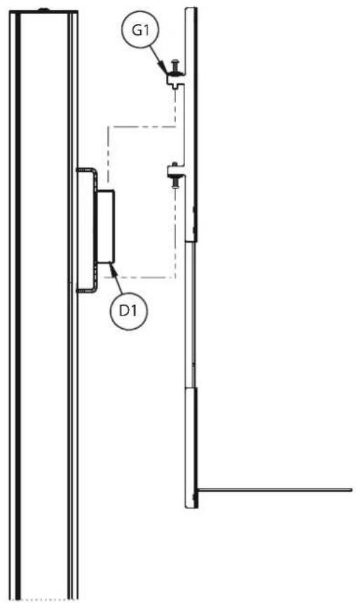 B-Tech BT8712 - HOOK SHELF ONTO MOUNTING RAIL - 1