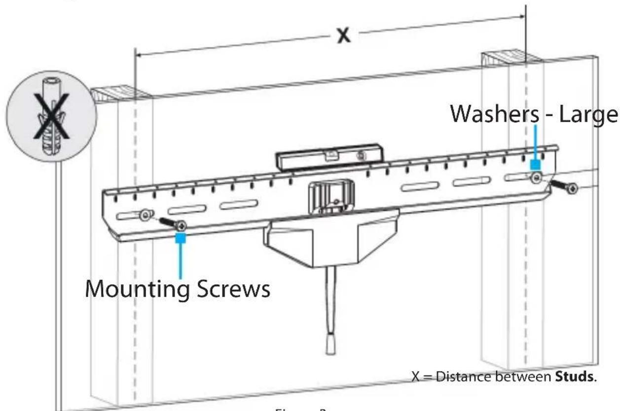 StarTech.com FPWHANGER - Mounting Screws into Wood Studs - 1