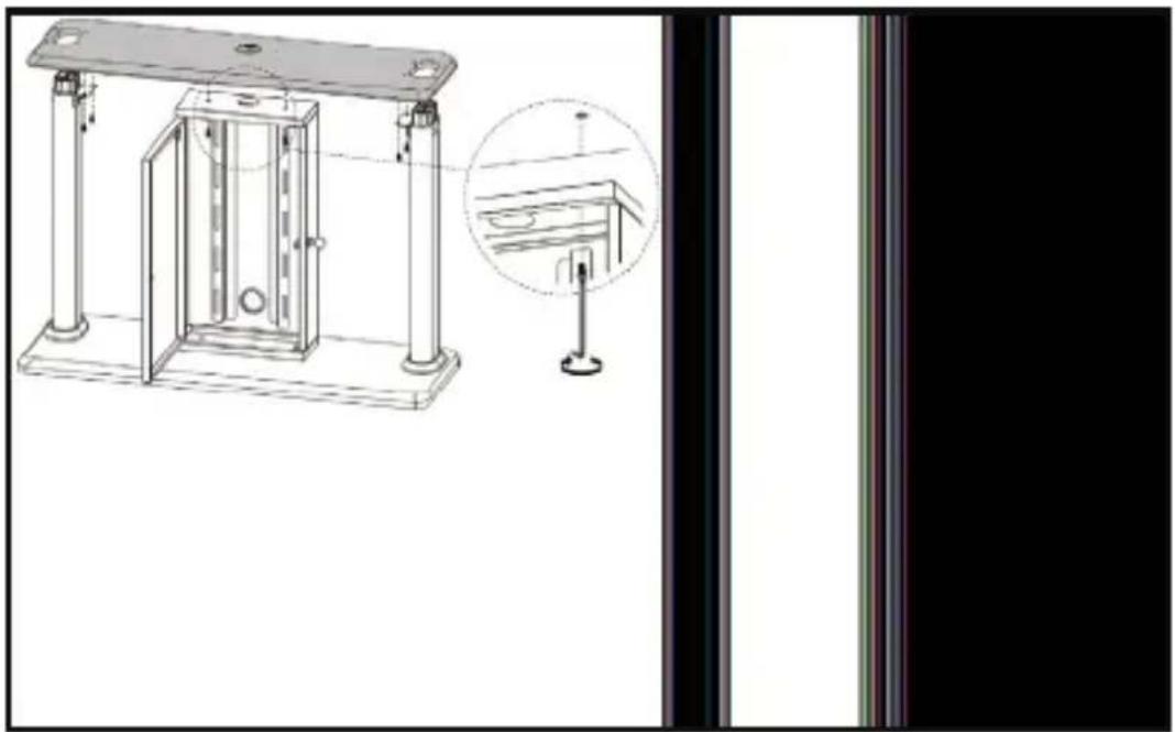 StarTech.com DSIGNAGESTND - Align the Upper Base Board with the Lower Columns - 2