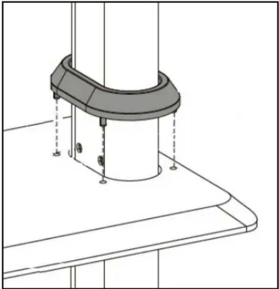 StarTech.com DSIGNAGESTND - Align the Upper Base Board with the Lower Columns - 5