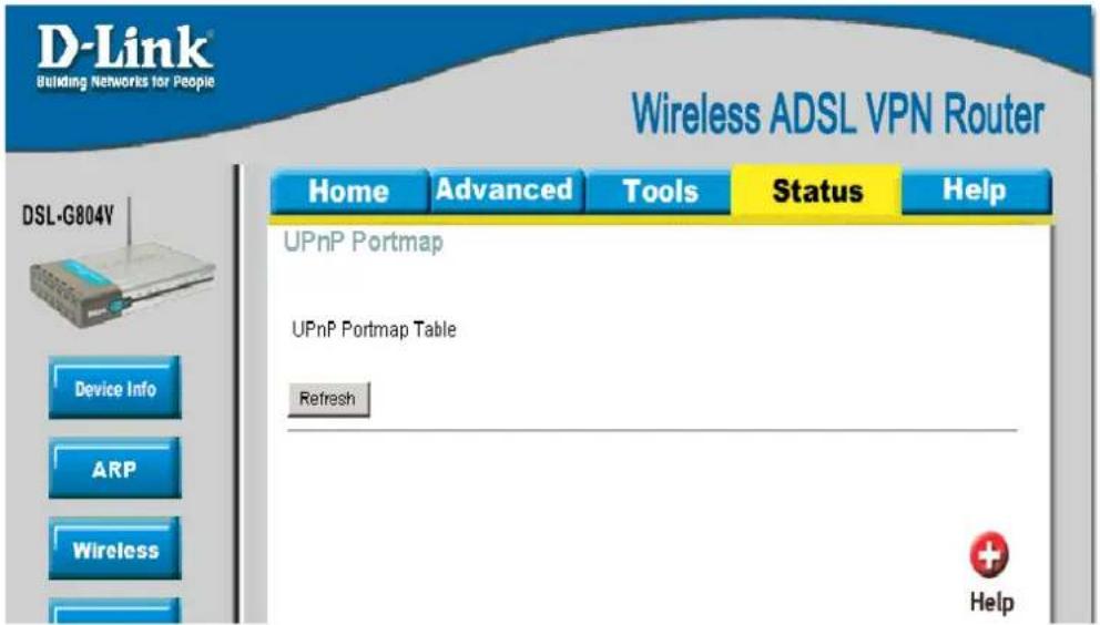 D-LINK DSL-G804V - UPnP Portmap - 1