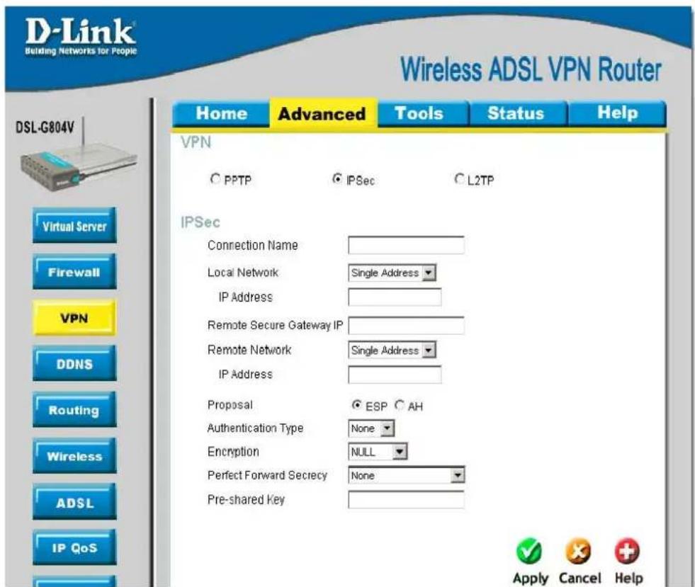 D-LINK DSL-G804V - PPTP - Remote Access - 3