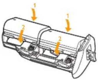 Vello BG-C20 - Inserting the Batteries - 3