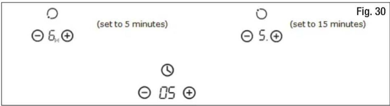 HOOVER HV-C60CC - Setting the timer to turn more than one cooking zone off - 1