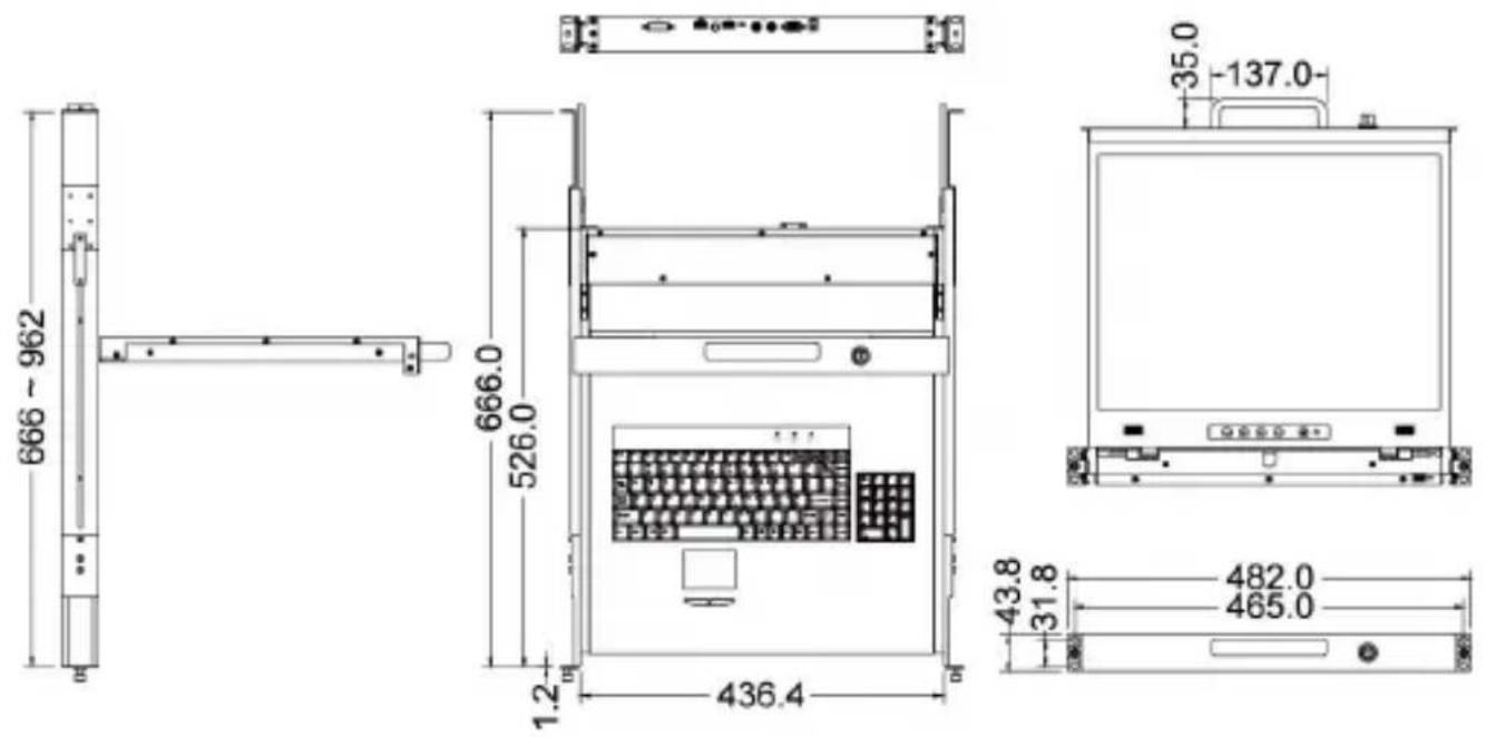 StarTech.com RACKCONS2001 - RACKCONS2001 / RKCONS2001GB - 1