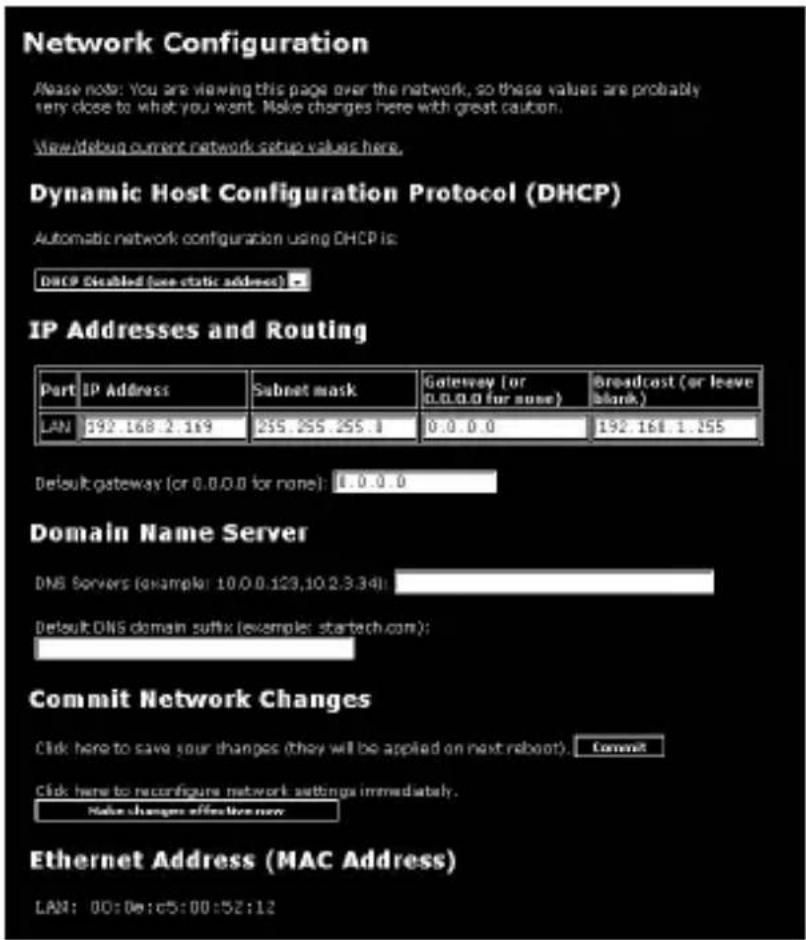 StarTech.com CABCONS1716I - Main Menu selections - 2