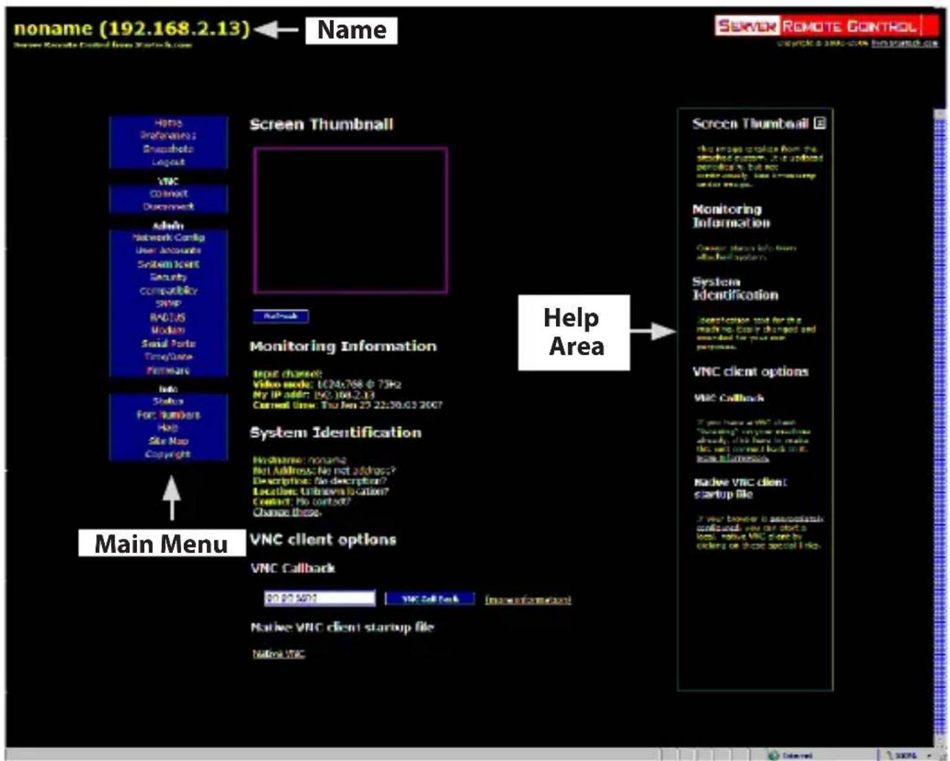 StarTech.com CABCONS1716I - Navigating the Web Interface - 1