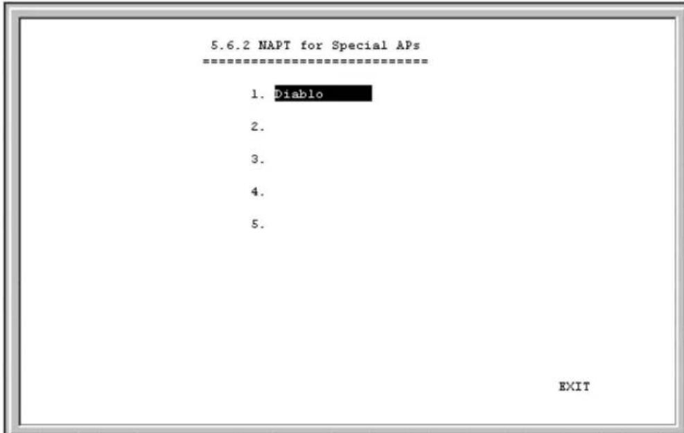 D-LINK DI-206 - Configure NAPT for Special Aps - 1