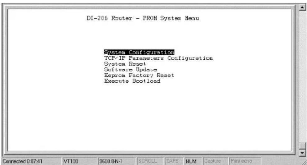 D-LINK DI-206 - PROM System Configuration - 1