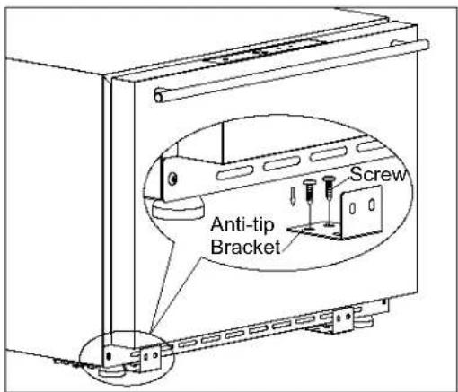 Summit FF1DSS - Installing the Anti-Tip Brackets - 2