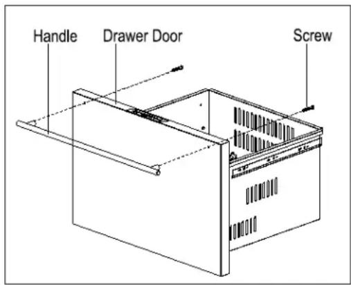 Summit FF1DSS - Installing the Stainless Steel Handle - 1