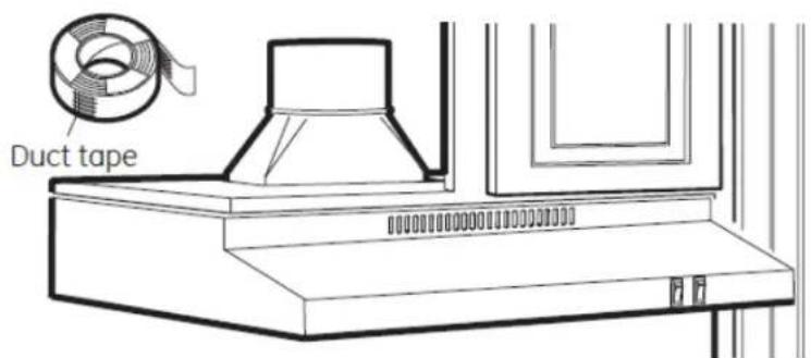 Summit H24RSSADA - Connect the Ductwork to the Hood (Ducted Installations Only) - 2